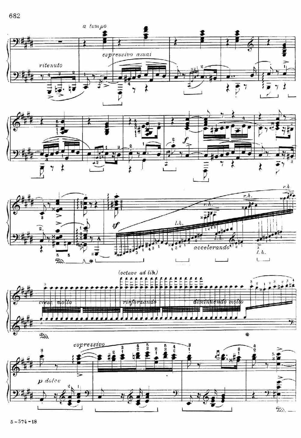 19 Rhapsodies Hongroises S.244 No.2(19首匈牙利狂想曲·第2首) 钢琴乐谱_第5张