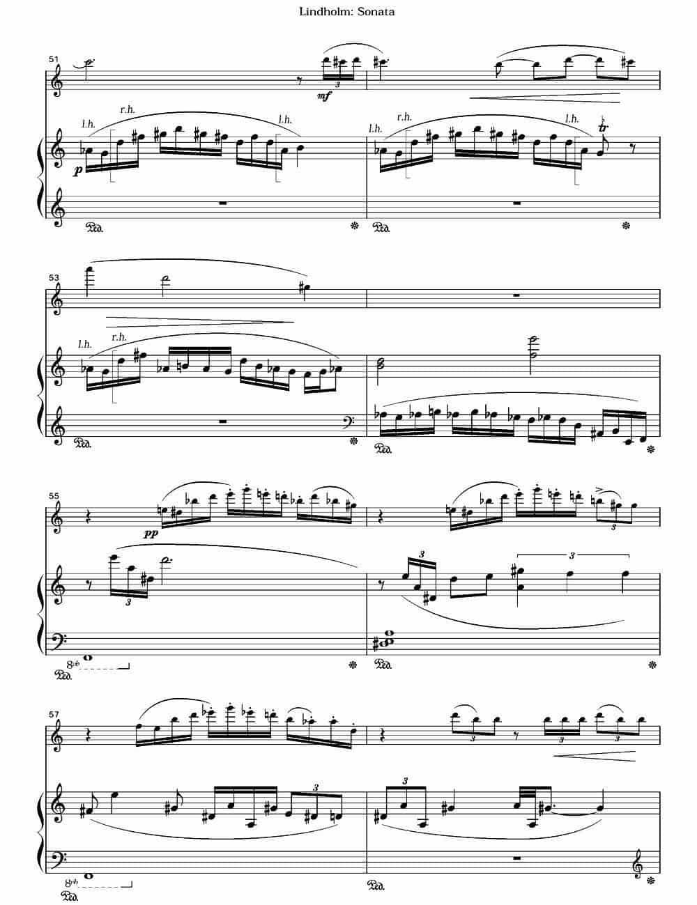 Sonata（长笛+钢琴） 长笛乐谱_第7张