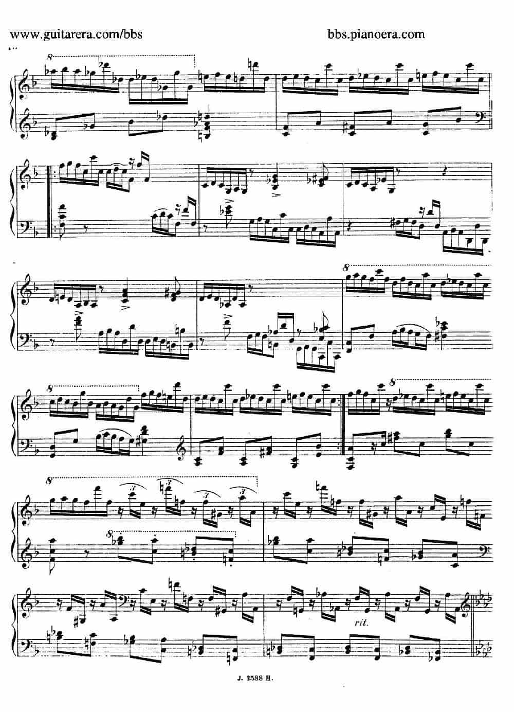 Theme with Variations and Fugue in F Major Op.14 （F大调主题变奏与赋格） 钢琴乐谱_第10张