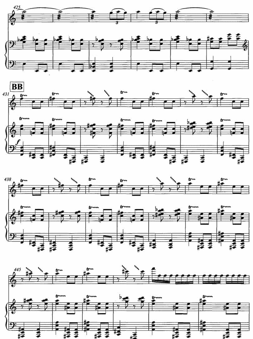 飞歌（笛子协奏曲+钢琴伴奏)P21—3） 笛箫乐谱_第10张