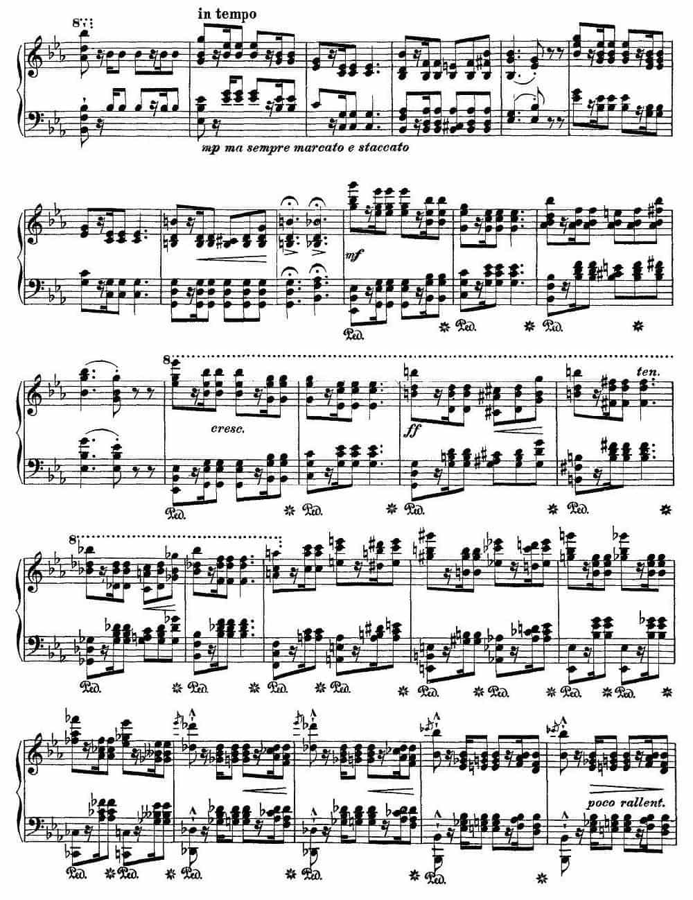 12首超级技巧练习曲：Wilde Jagd（狩猎） 钢琴乐谱_第4张