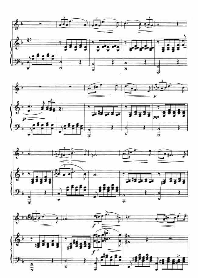 小夜曲（舒伯特作曲版、口琴+钢琴伴奏、简谱对照版） 口琴乐谱_第3张