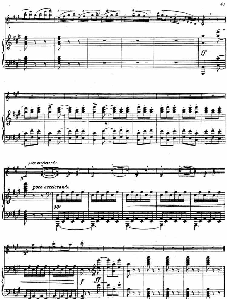 德沃夏克作品53号A小调协奏曲 （小提琴和钢琴） 钢琴乐谱_第45张