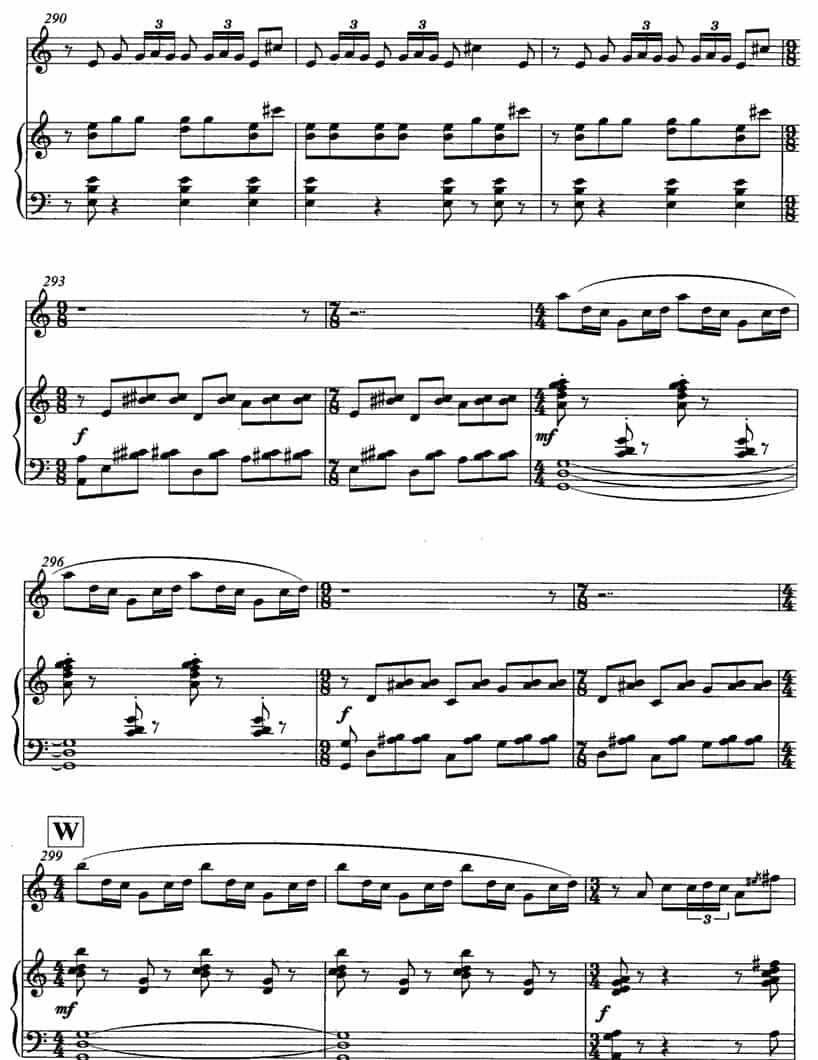飞歌（笛子协奏曲+钢琴伴奏)P21—3） 笛箫乐谱_第3张