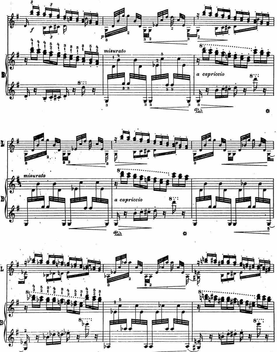 6首帕格尼尼大练习曲（Arpeggio Etude Nr.4） 钢琴乐谱_第4张