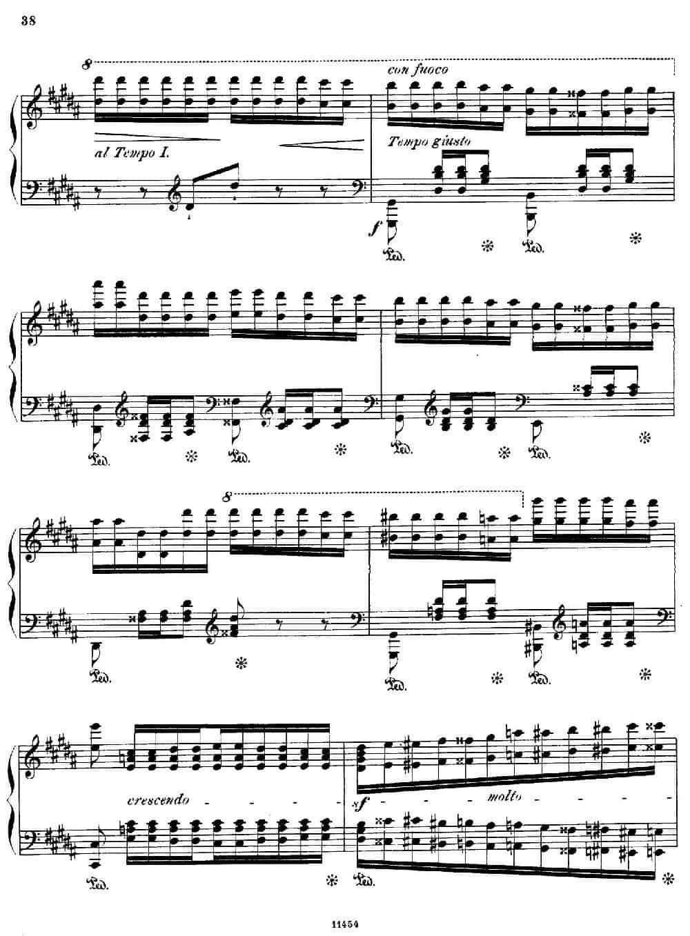 Paganini Etudes No.3 in G# （6首帕格尼尼大练习曲之Ⅲ） 钢琴乐谱_第14张