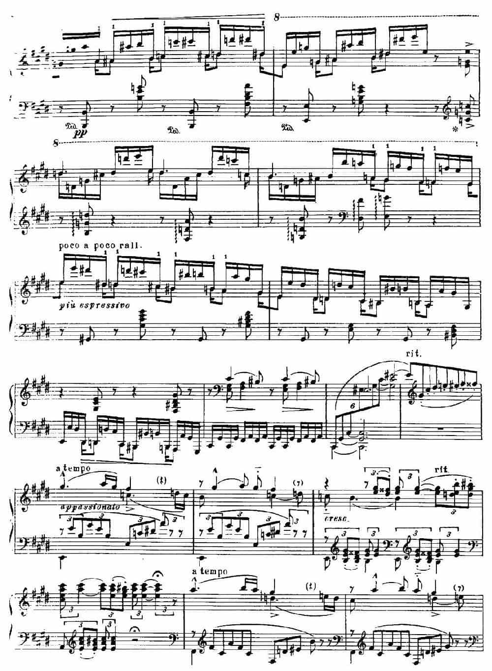 19 Rhapsodies Hongroises S.244  No.1（19首匈牙利狂想曲·第1首） 钢琴乐谱_第4张