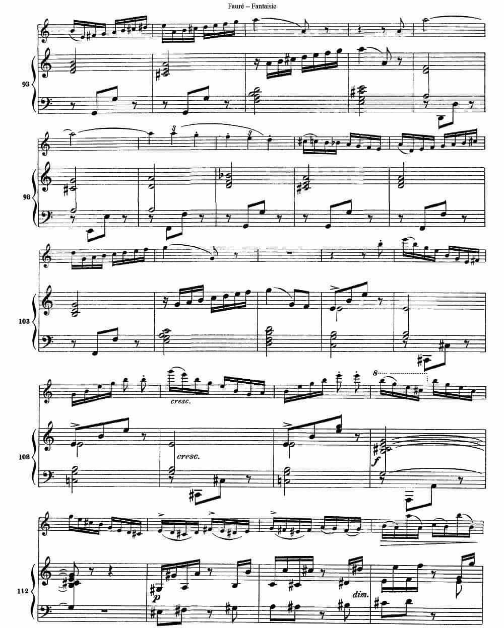 Fantaisie Op.79（幻想曲 作品79号）（长笛+钢琴伴奏） 长笛乐谱_第6张