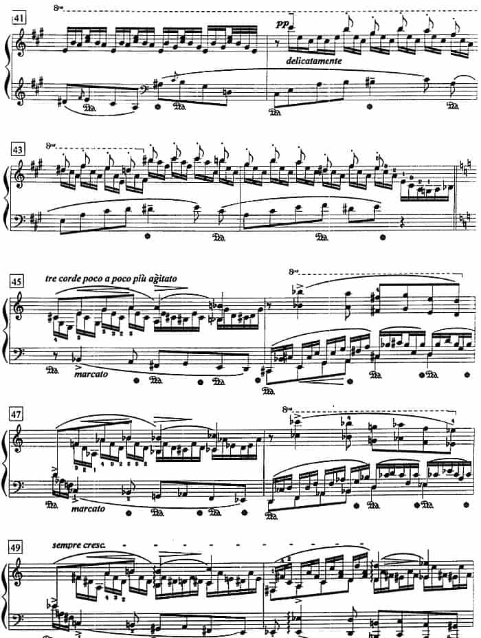 钢琴教程第八级 练习曲（森林的呼啸） 钢琴乐谱_第5张