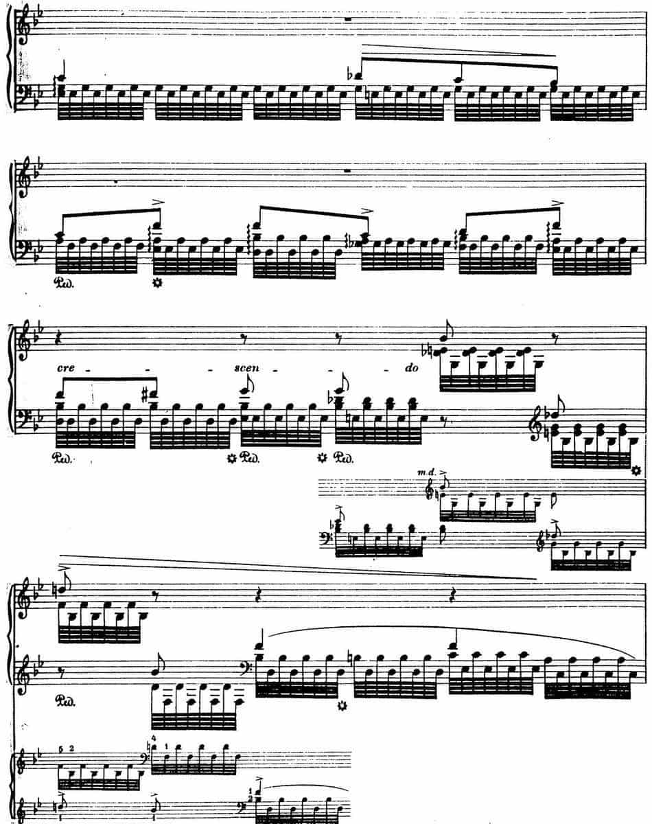 6首帕格尼尼大练习曲（Tremolo Etude Nr.1） 钢琴乐谱_第4张