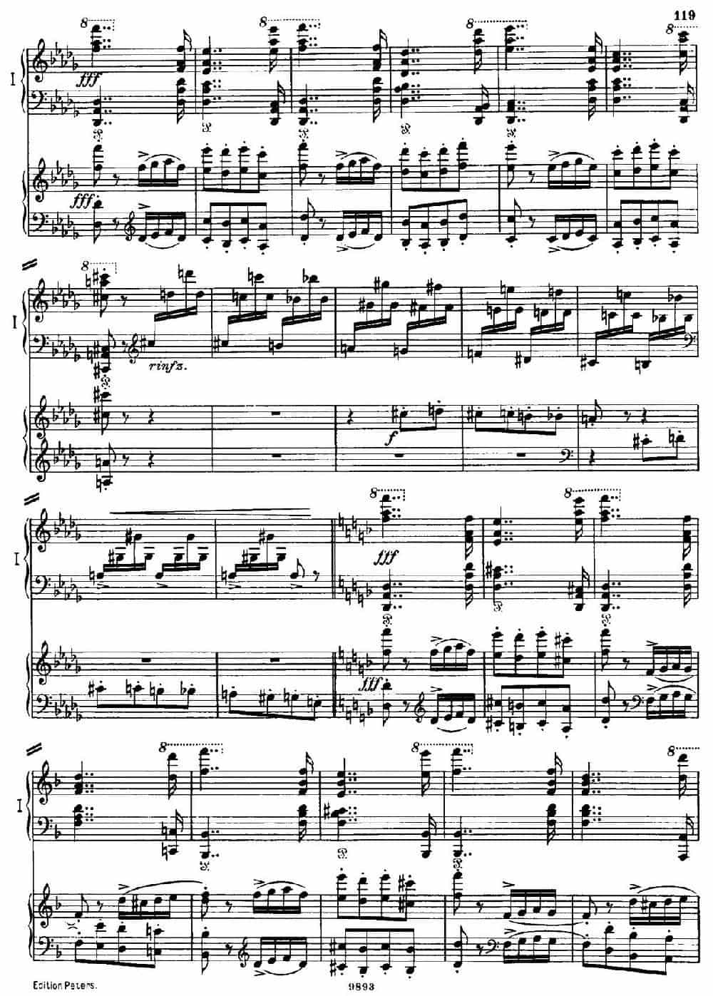 Danse Macabre.（双钢琴） 钢琴乐谱_第18张