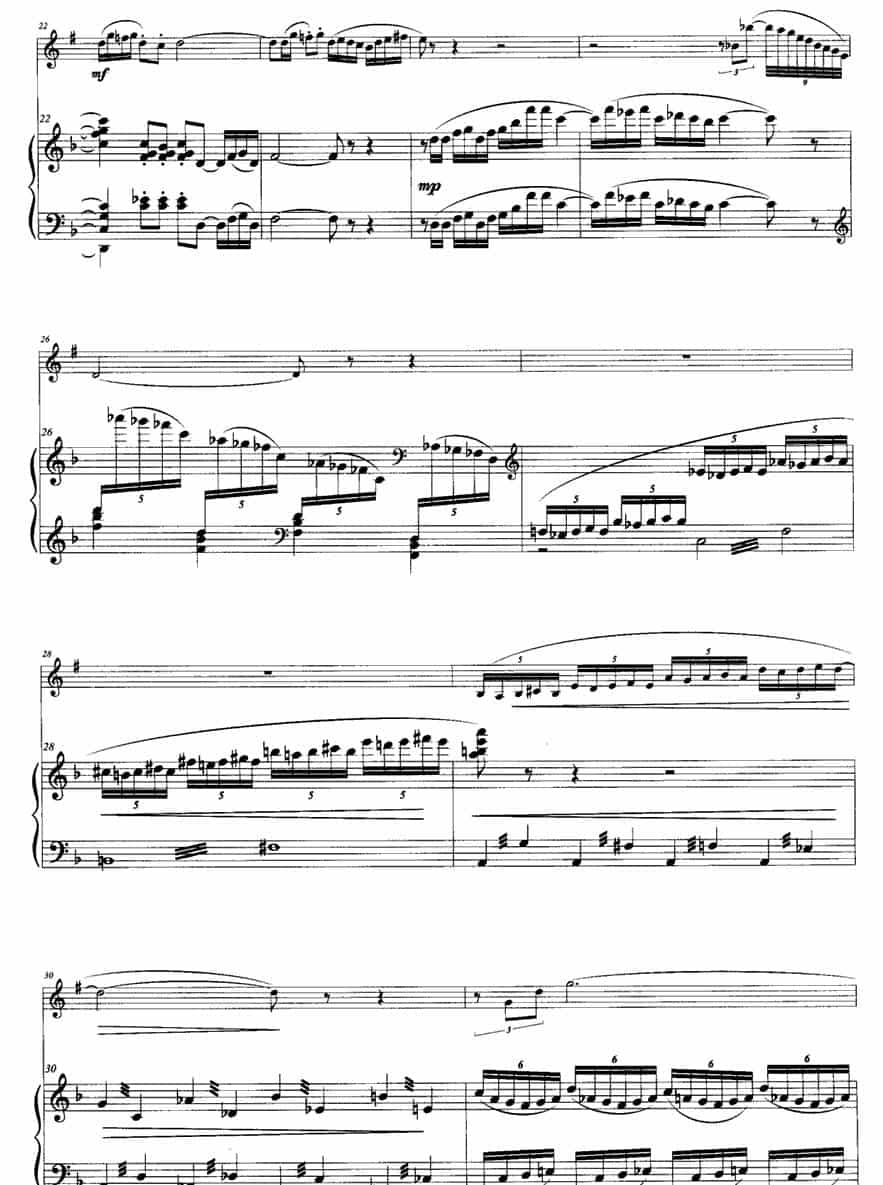 D小调奏鸣曲（小号+钢琴） 铜管乐器谱_第3张