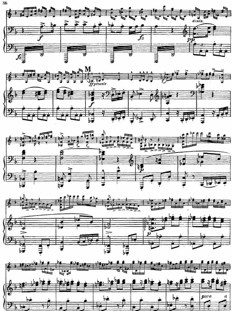 德沃夏克作品53号A小调协奏曲 （小提琴和钢琴） 钢琴乐谱_第34张