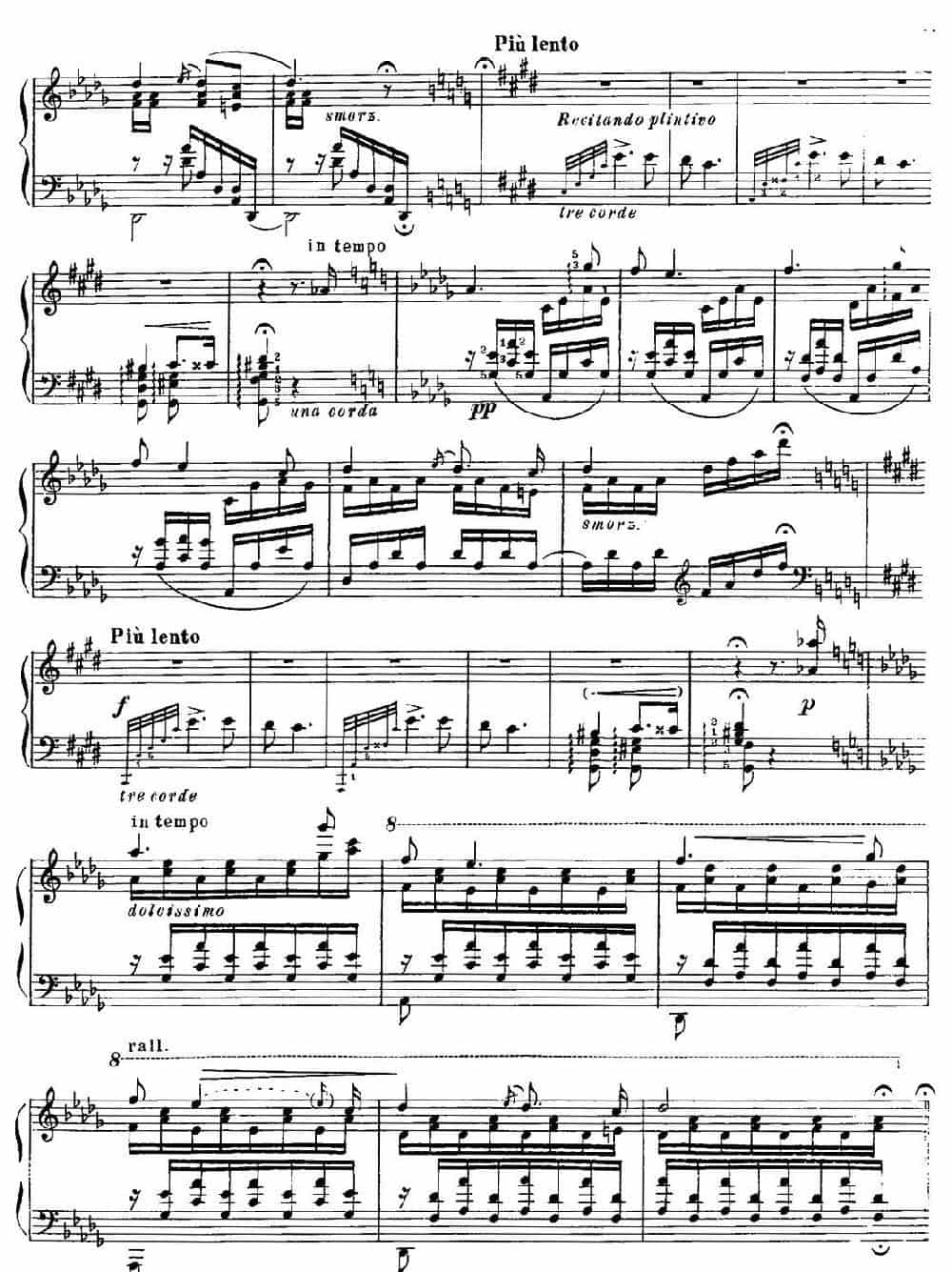 19 Rhapsodies Hongroises S.244  No.1（19首匈牙利狂想曲·第1首） 钢琴乐谱_第7张