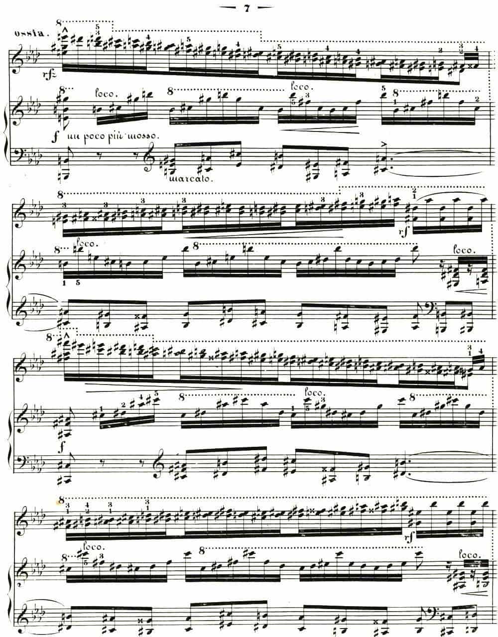李斯特音乐会练习曲&nbsp;S144（2 轻盈 f小调 S144 La leggierezza F minor） 钢琴乐谱_第5张