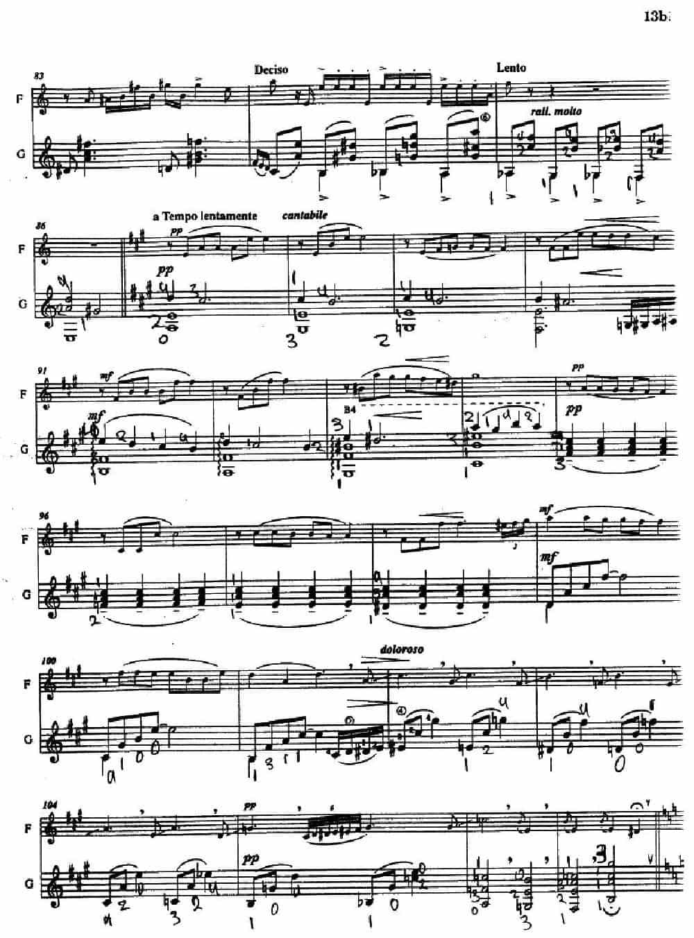 Histoire du Tango：3、Nightclub 1960（长笛+吉他） 长笛乐谱_第5张
