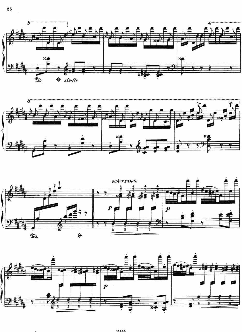 Paganini Etudes No.3 in G# （6首帕格尼尼大练习曲之Ⅲ） 钢琴乐谱_第2张