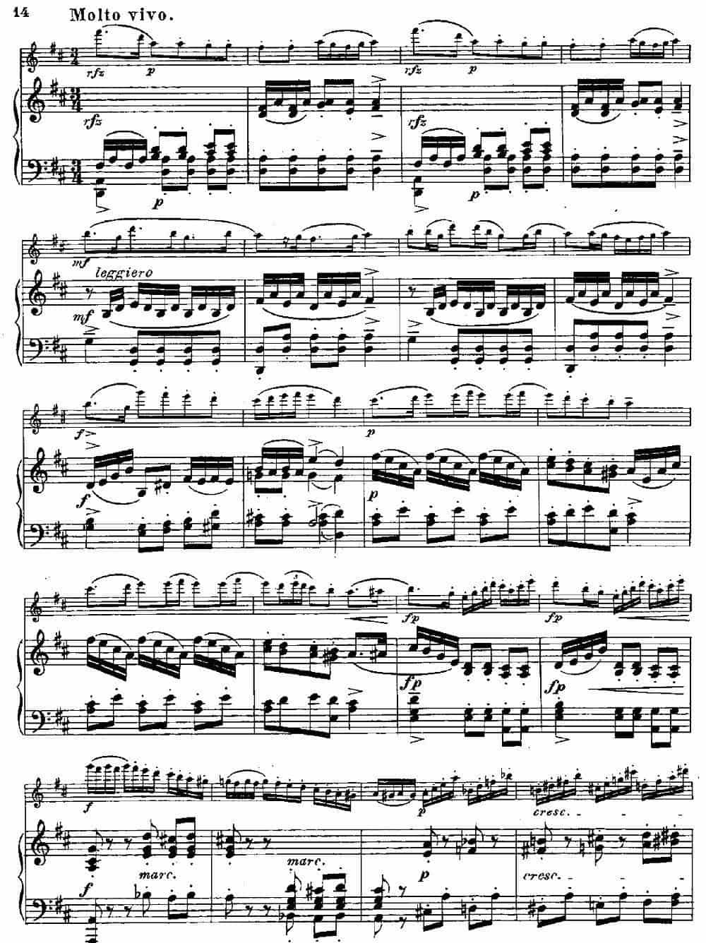 Fantaisies nationales. Suedois.（Op.59 No.4）（长笛+钢琴伴奏） 长笛乐谱_第12张