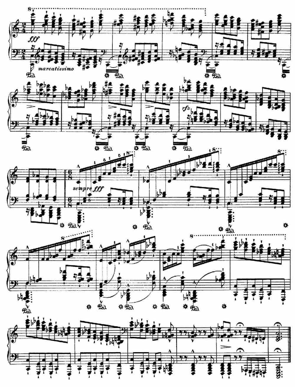 12 Etudes d'execution Transcendante S.139（12首超技练习曲·8） 钢琴乐谱_第11张