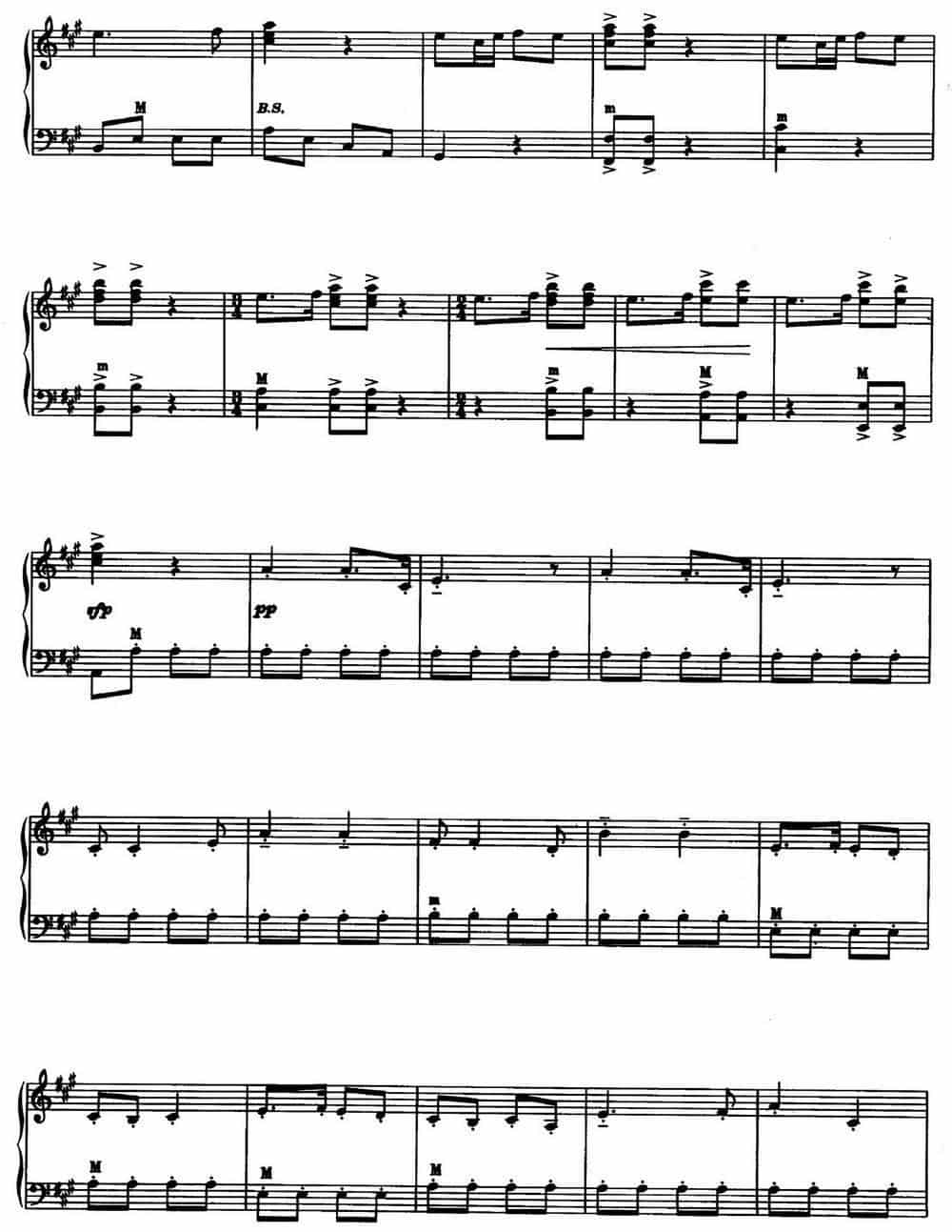 保卫黄河（选自钢琴协奏曲《黄河》 ） 手风琴乐谱_第3张