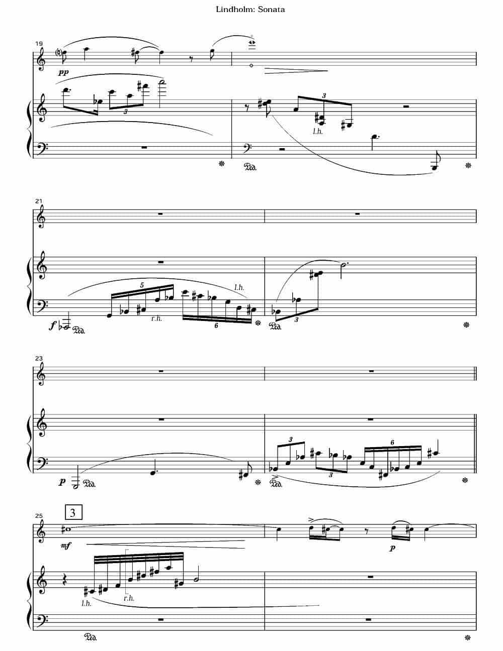 Sonata（长笛+钢琴） 长笛乐谱_第3张