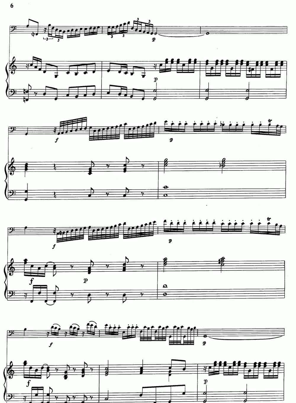 C大调协奏曲（大管+钢琴伴奏） 铜管乐器谱_第6张