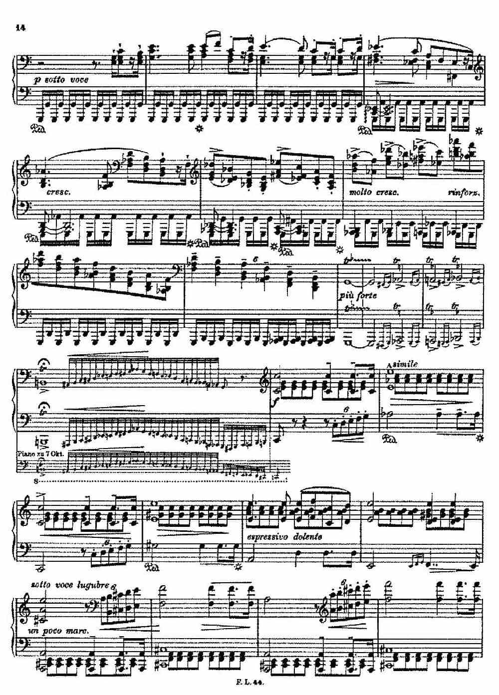 Album d'un Voyageur S.156（旅行者札记·第一册）（印象与诗篇·1. 里昂 Lyon） 钢琴乐谱_第10张