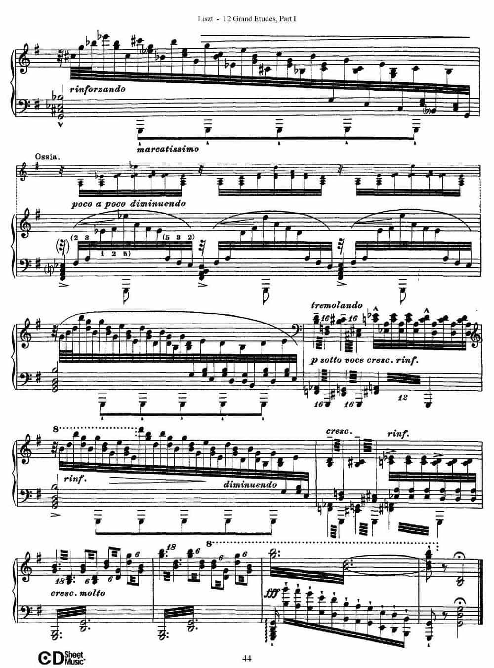 12 Grand Etudes S.137（12首华丽的练习曲·6） 钢琴乐谱_第10张