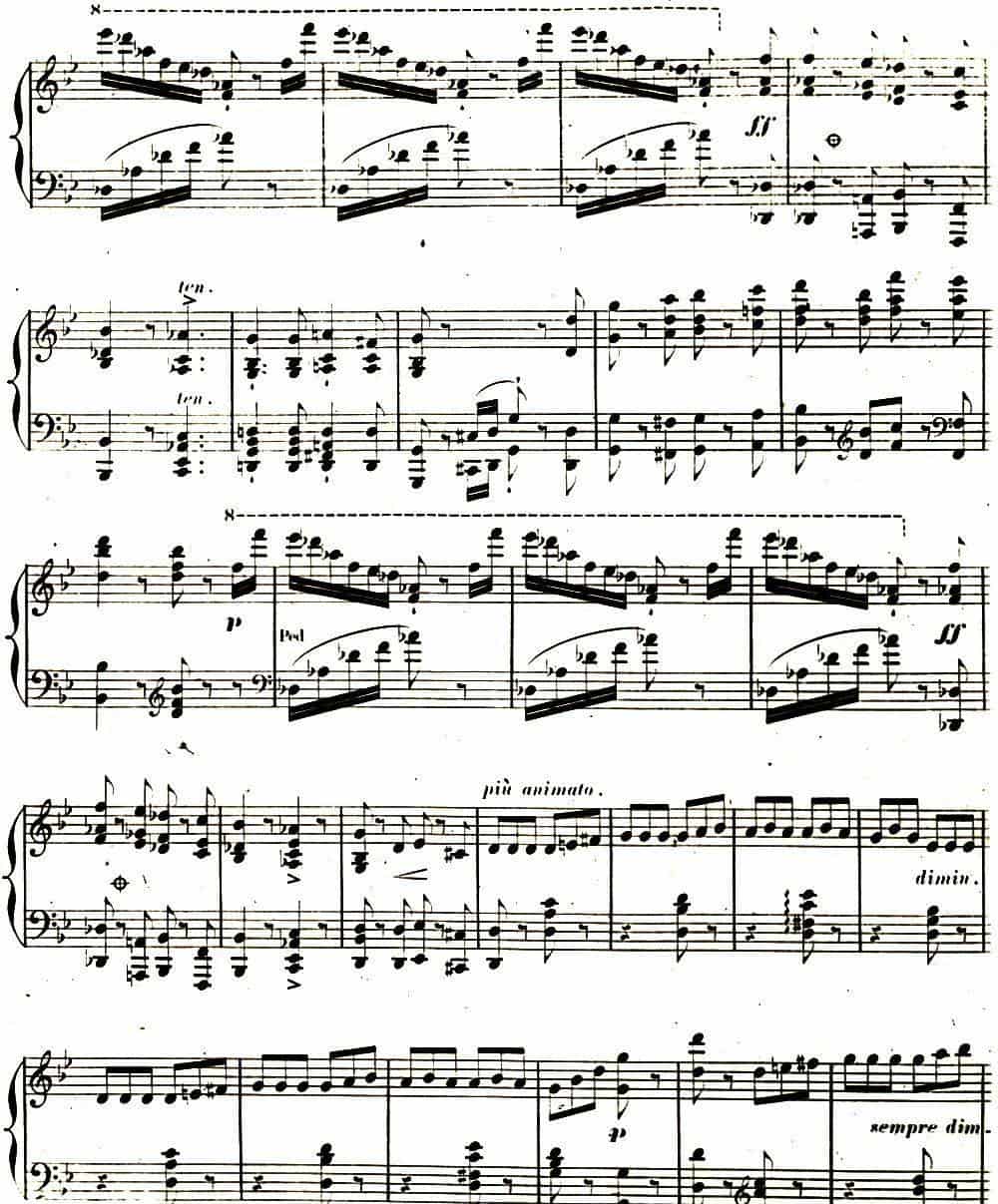 李斯特 旅游岁月 第二集遗补 威尼斯和拿波里 S.162 No.3 塔兰泰拉舞曲 钢琴乐谱_第6张