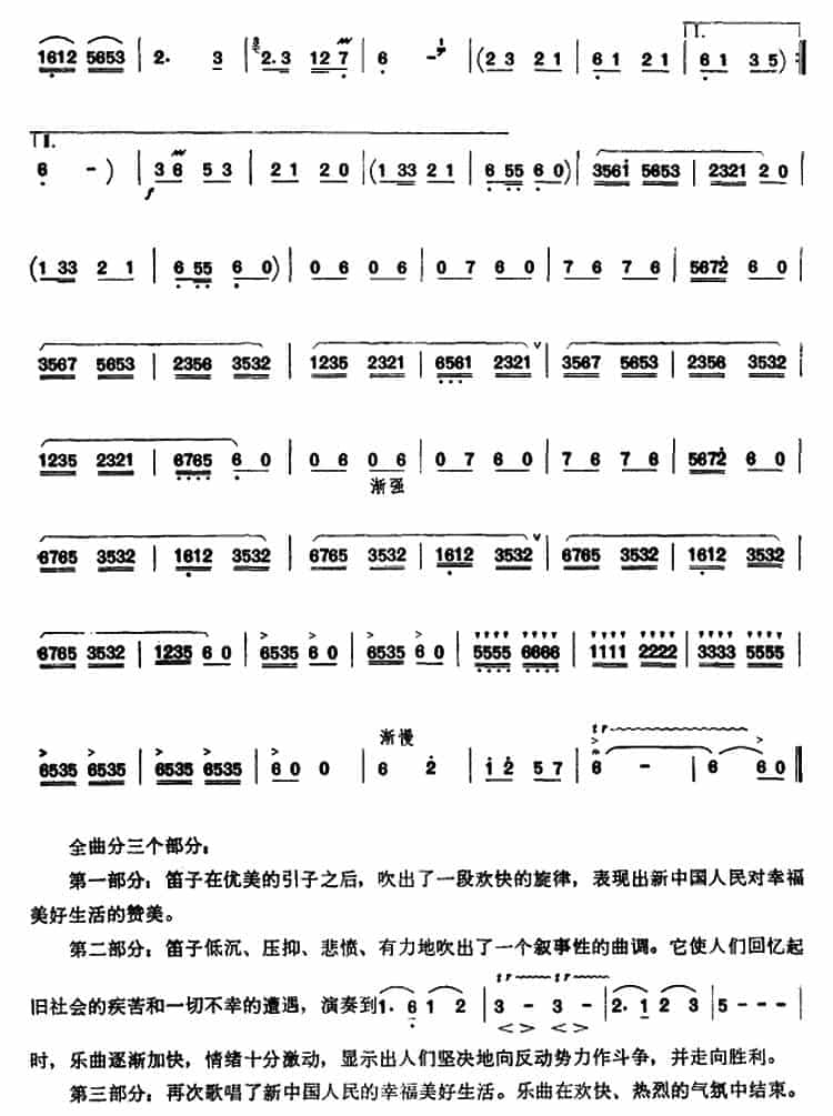 今昔 笛箫乐谱_第3张