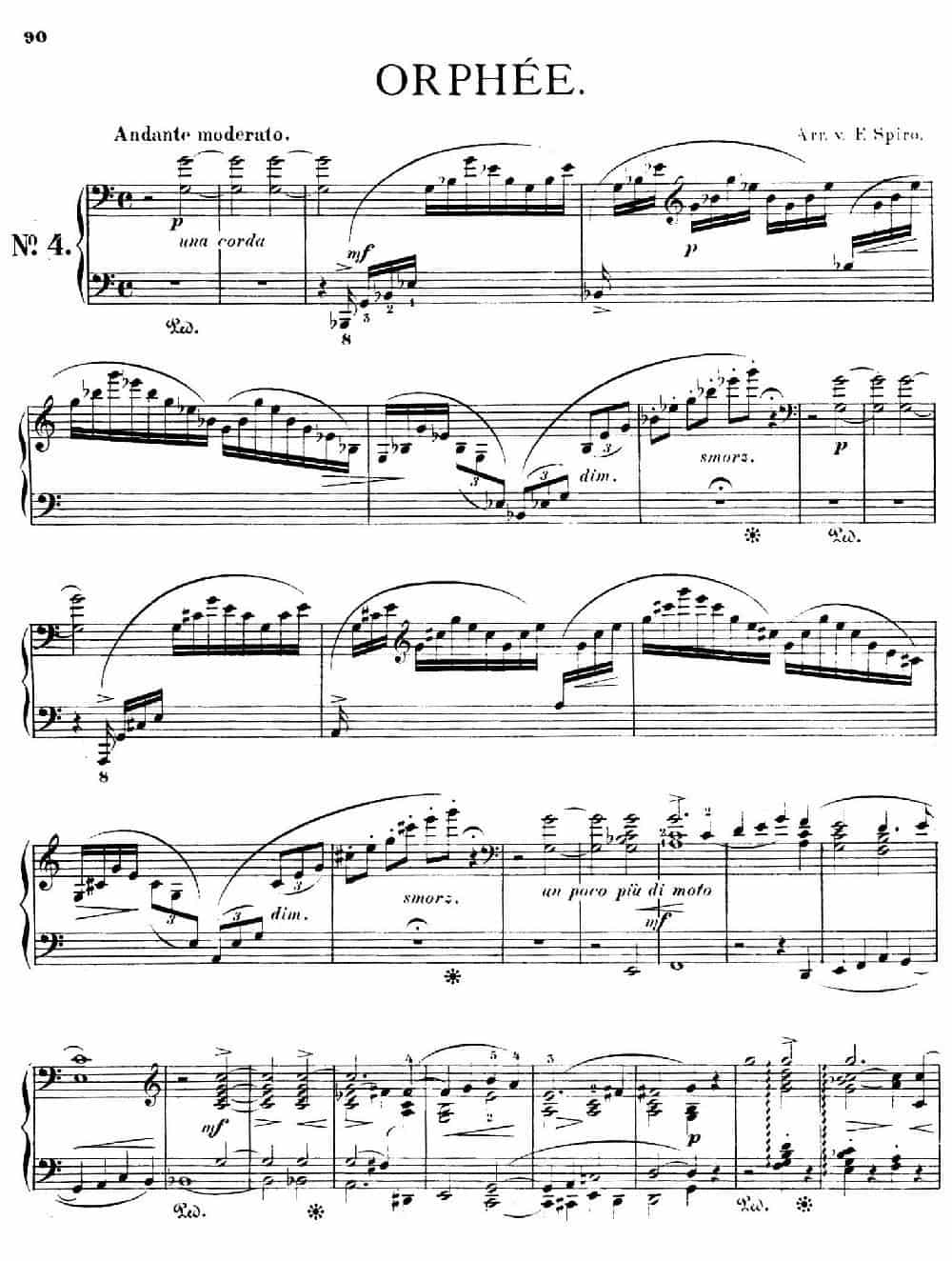 Orpheus S.98（第四交响诗）（钢琴独奏版） 钢琴乐谱_第1张