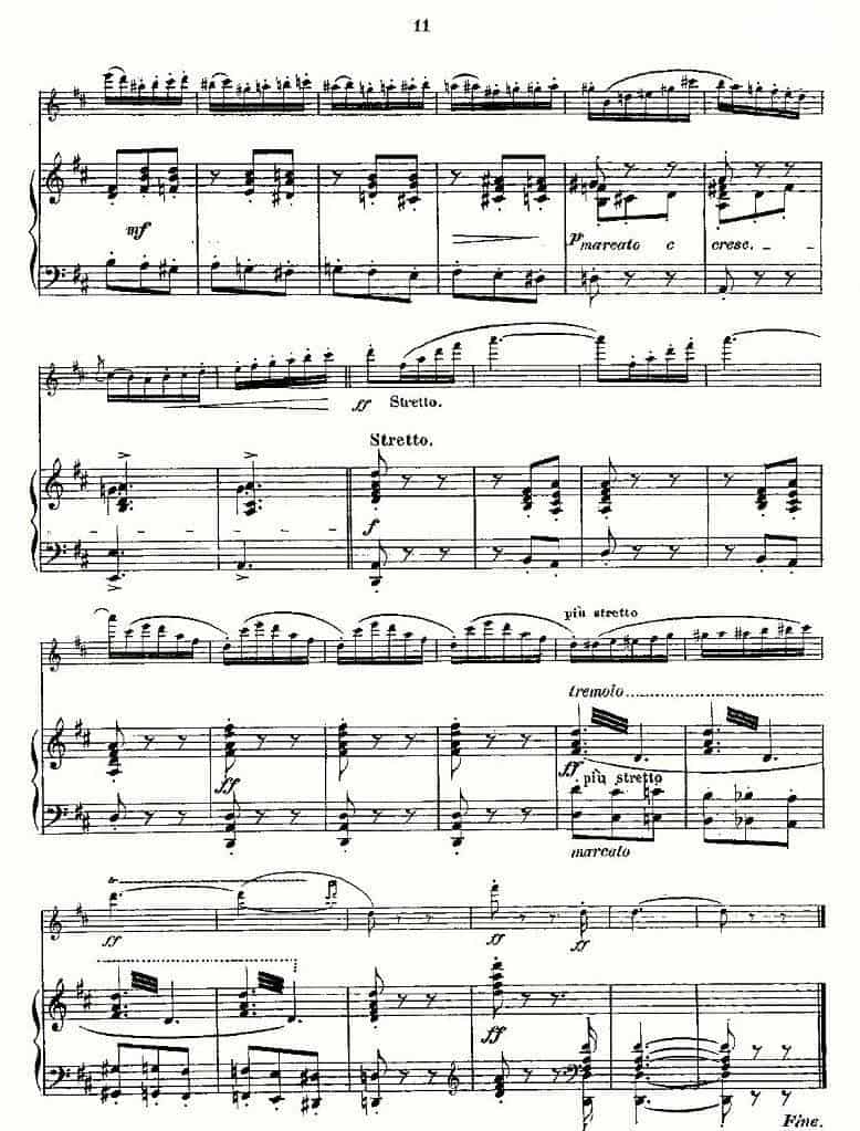L'Hirondelle.Op.44（长笛+钢琴伴奏） 长笛乐谱_第10张
