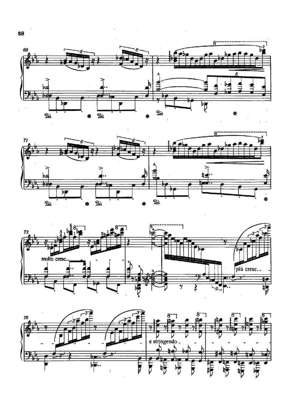 12 Etudes d'execution Transcendante S.139（12首超技练习曲·7） 钢琴乐谱_第6张