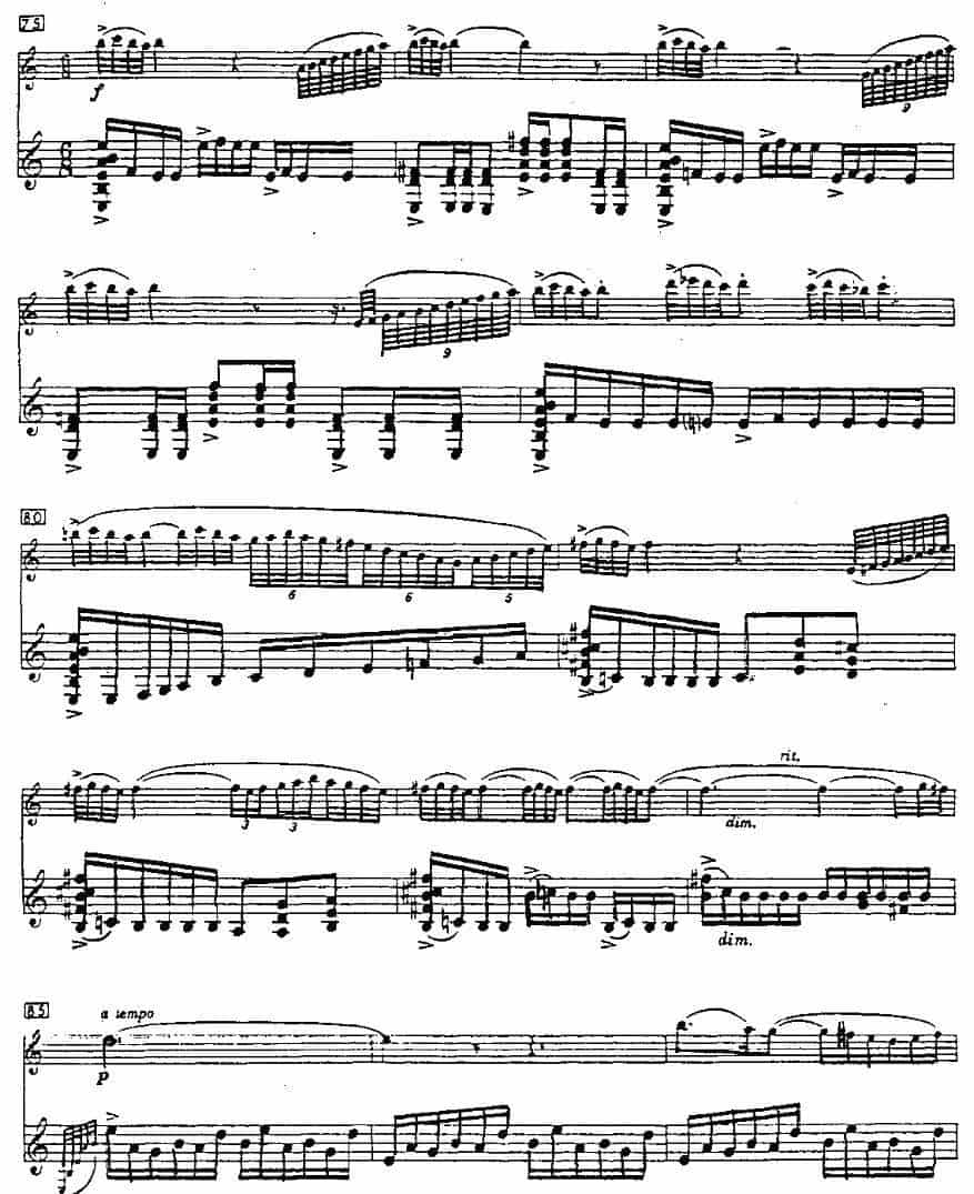 Cantos sierras（山脉之歌）（长笛+吉他） 长笛乐谱_第6张
