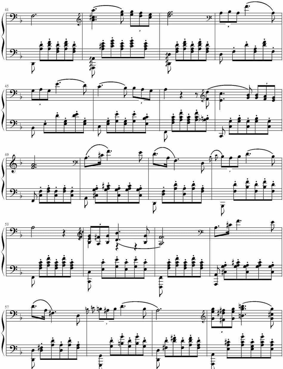 舒伯特小夜曲（李斯特改编版） 钢琴乐谱_第3张