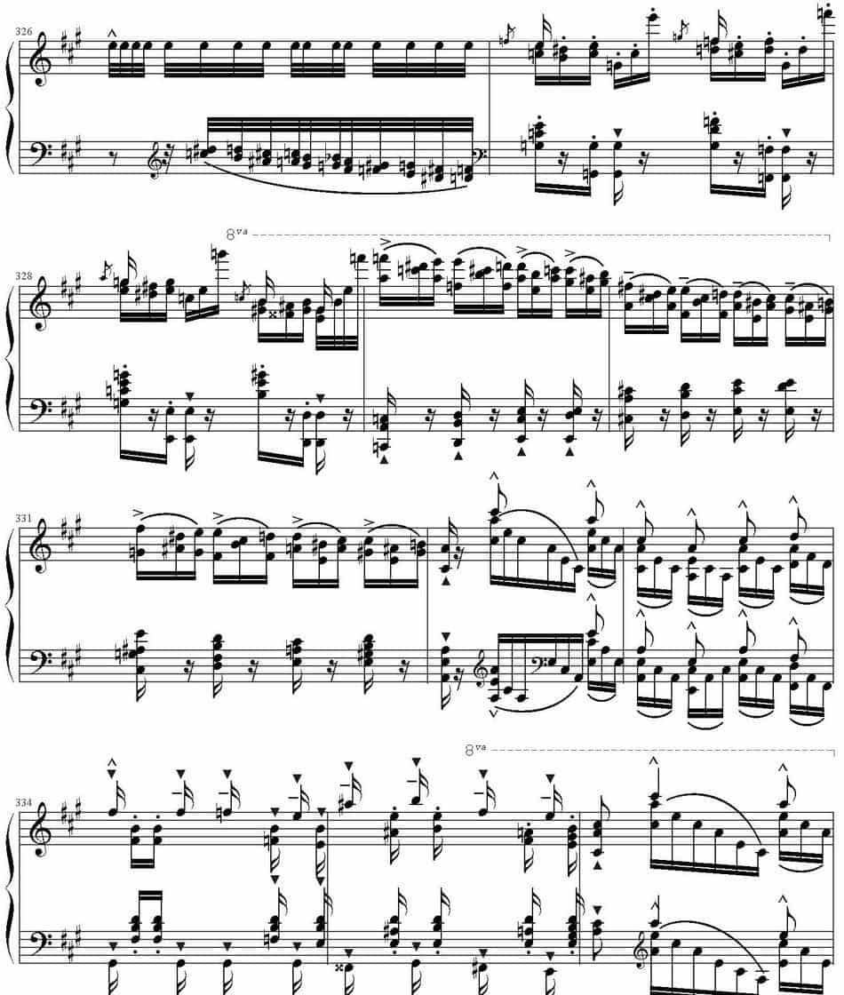 钟声大幻想曲（Grand Fantasia de Bravoure） 钢琴乐谱_第33张