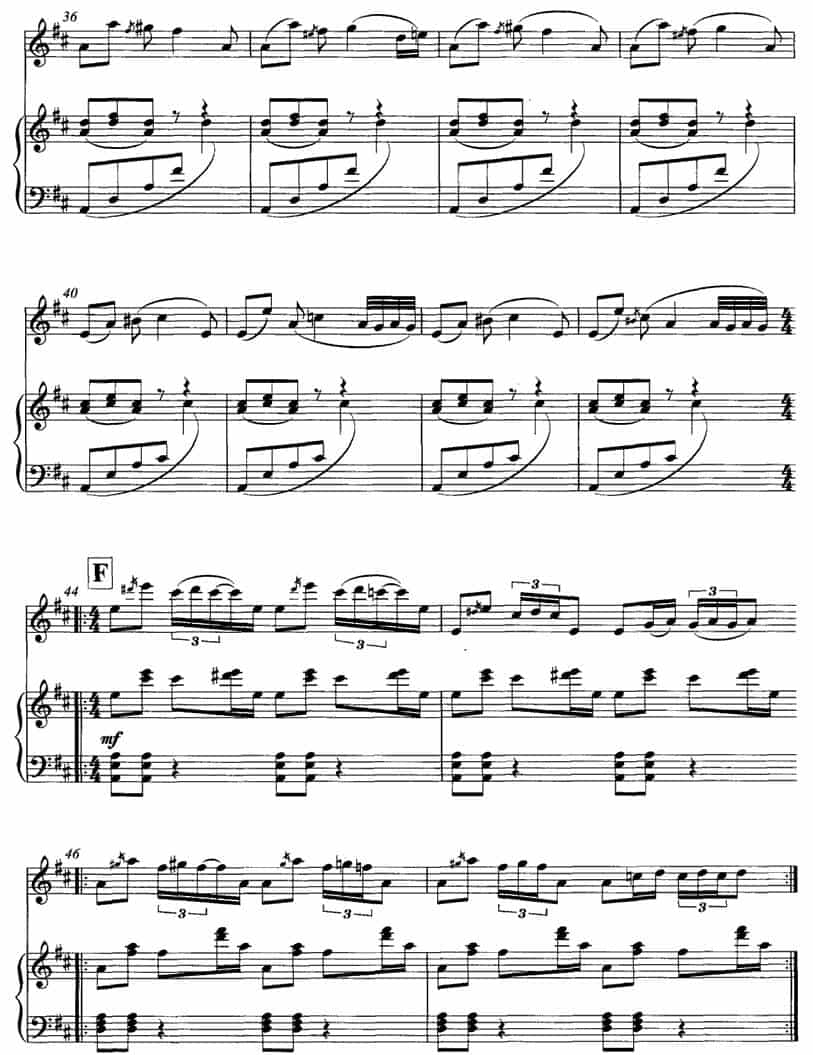 飞歌（笛子协奏曲+钢琴伴奏)P1—1） 笛箫乐谱_第4张