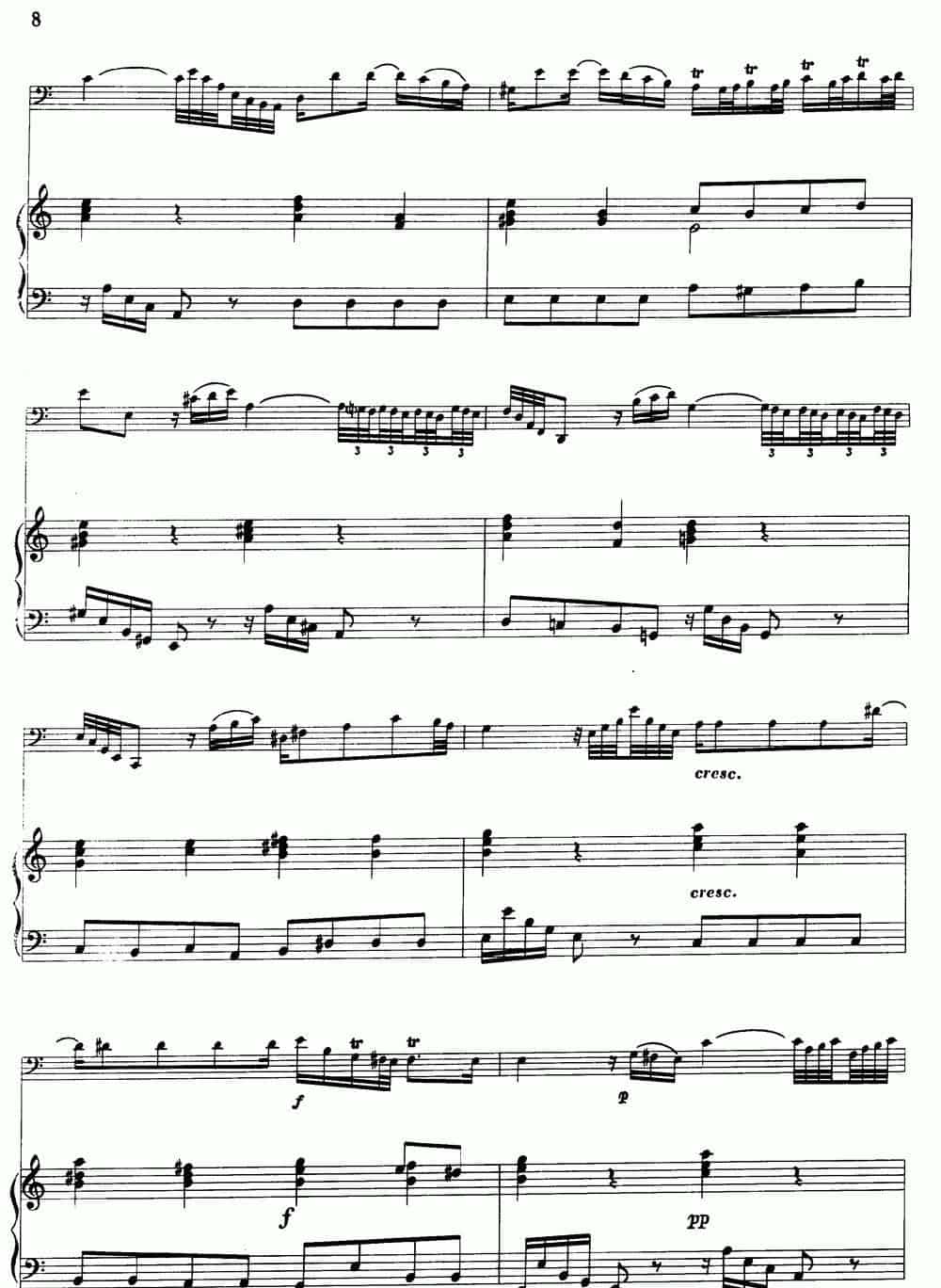 C大调协奏曲（大管+钢琴伴奏） 铜管乐器谱_第8张