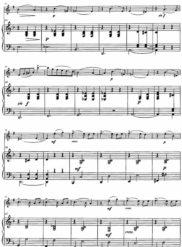 柔情圆舞曲（小号+钢琴伴奏） 铜管乐器谱_第2张
