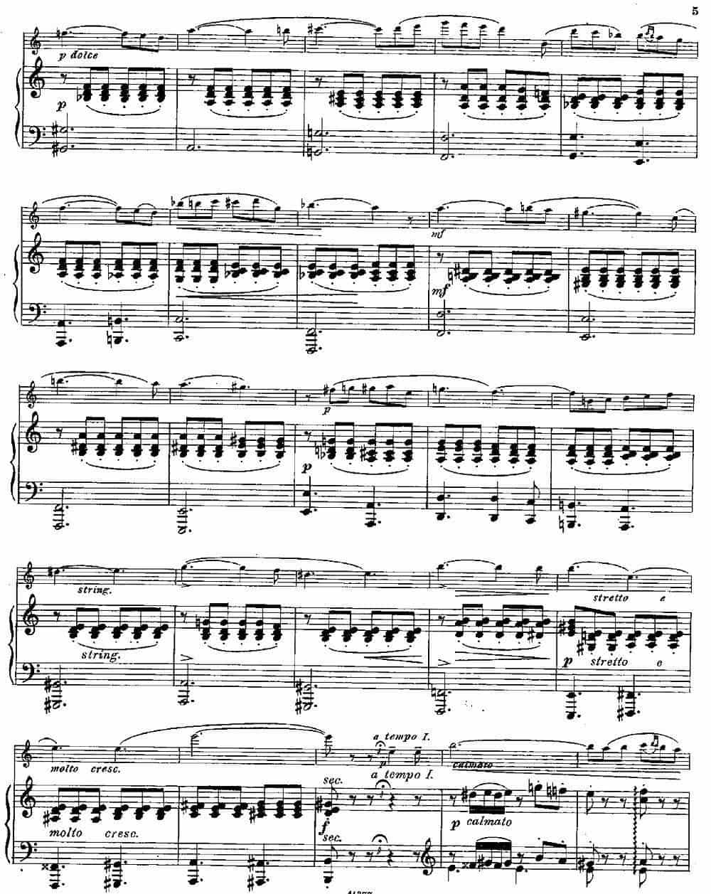 Serenade melancolique（Op.57 No.2）（长笛+钢琴伴奏） 长笛乐谱_第4张