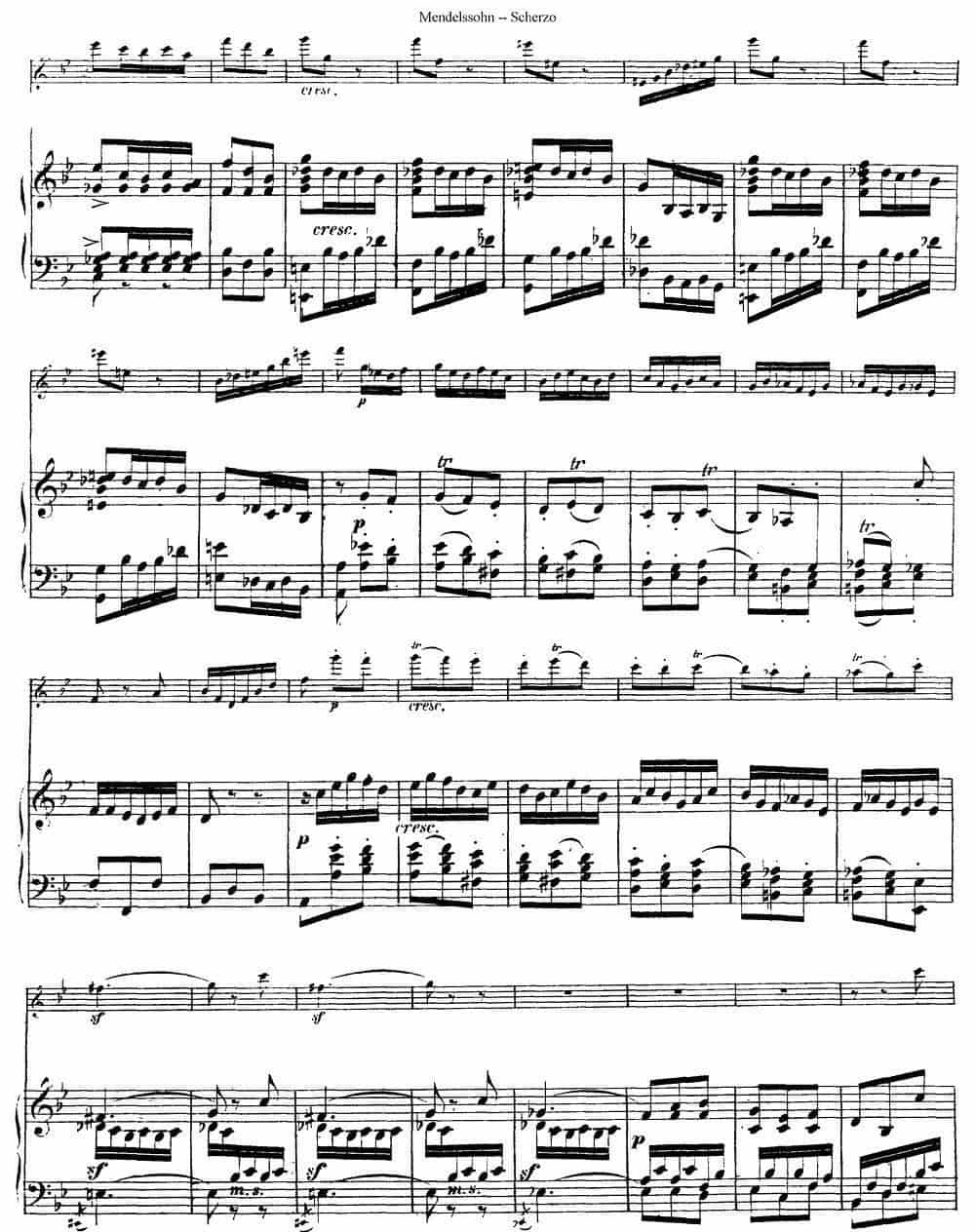 Scherzo（长笛+钢琴） 长笛乐谱_第2张