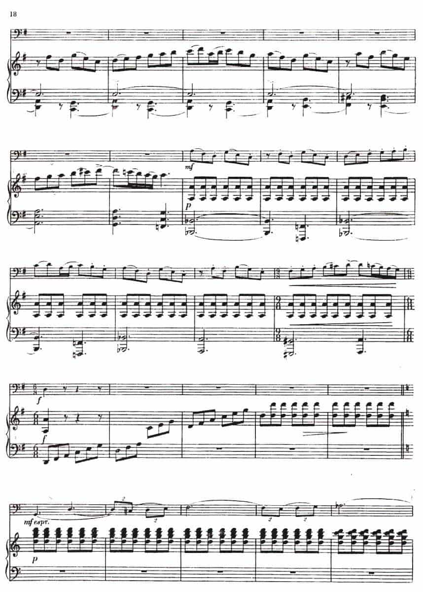 CONCERTINO（Ⅲ）（钢琴伴奏巴松协奏曲） 铜管乐器谱_第4张