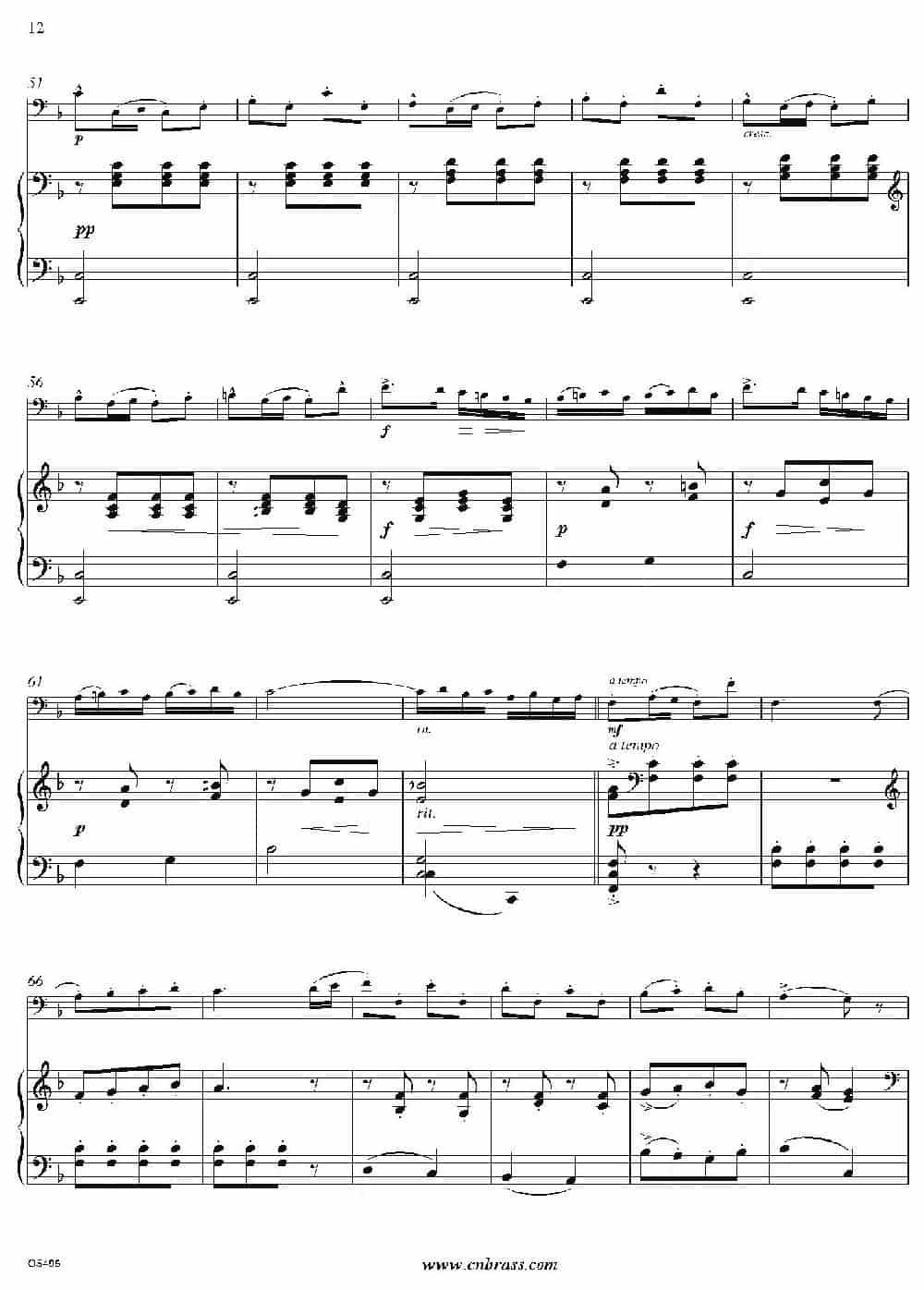 Tambourin(巴松+钢琴伴奏) 铜管乐器谱_第3张