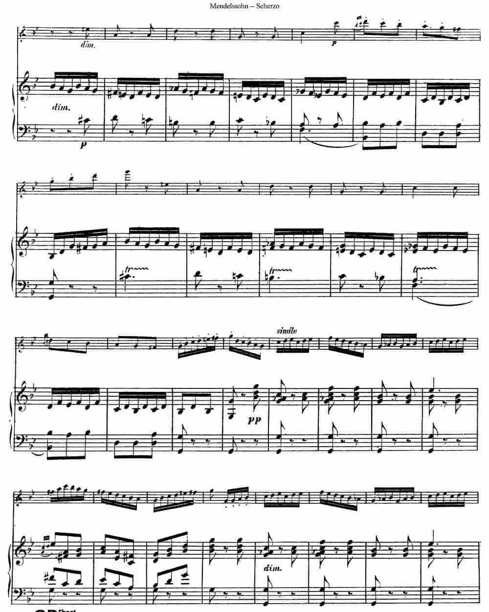 Scherzo（长笛+钢琴） 长笛乐谱_第12张