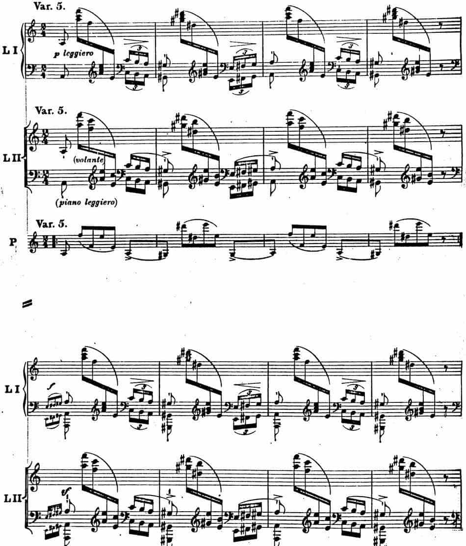 6首帕格尼尼大练习曲（Thema mit Variationen Etude Nr.6） 钢琴乐谱_第12张