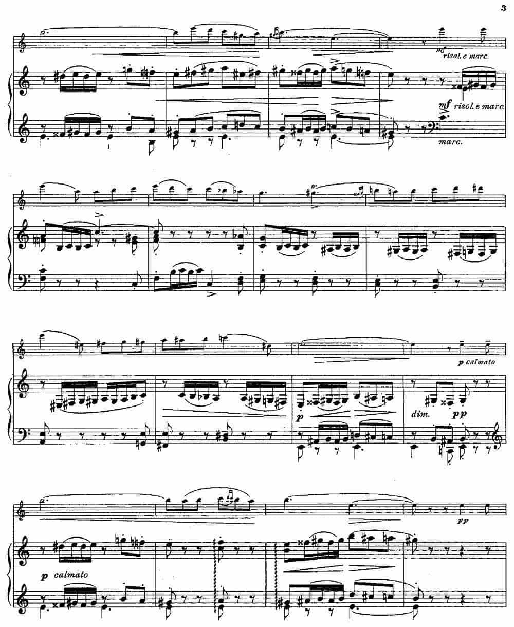 Serenade melancolique（Op.57 No.2）（长笛+钢琴伴奏） 长笛乐谱_第2张