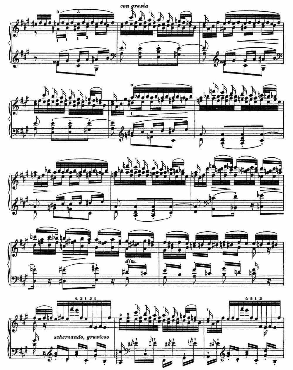 12首超级技巧练习曲：Feux Follets（鬼火） 钢琴乐谱_第6张