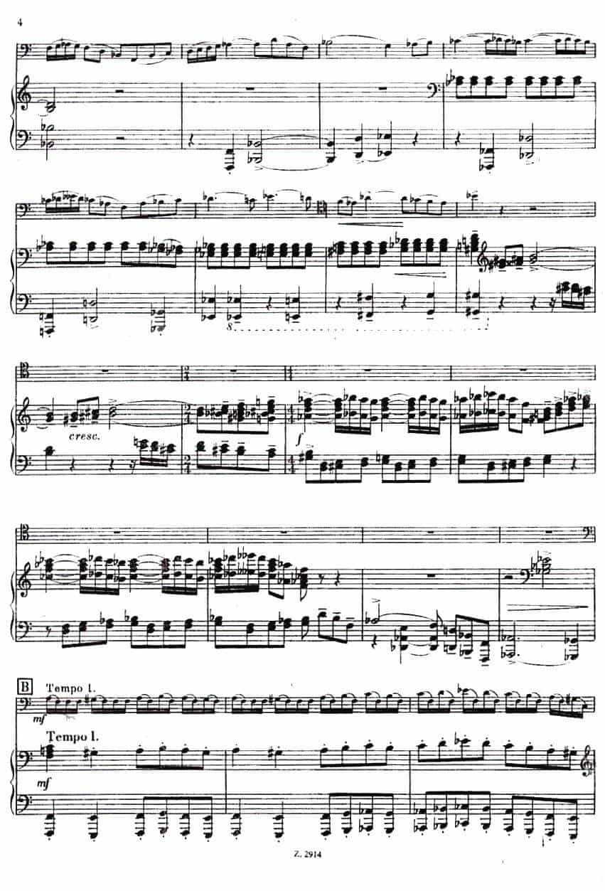 CONCERTINO（Ⅰ）（钢琴伴奏巴松协奏曲） 铜管乐器谱_第4张