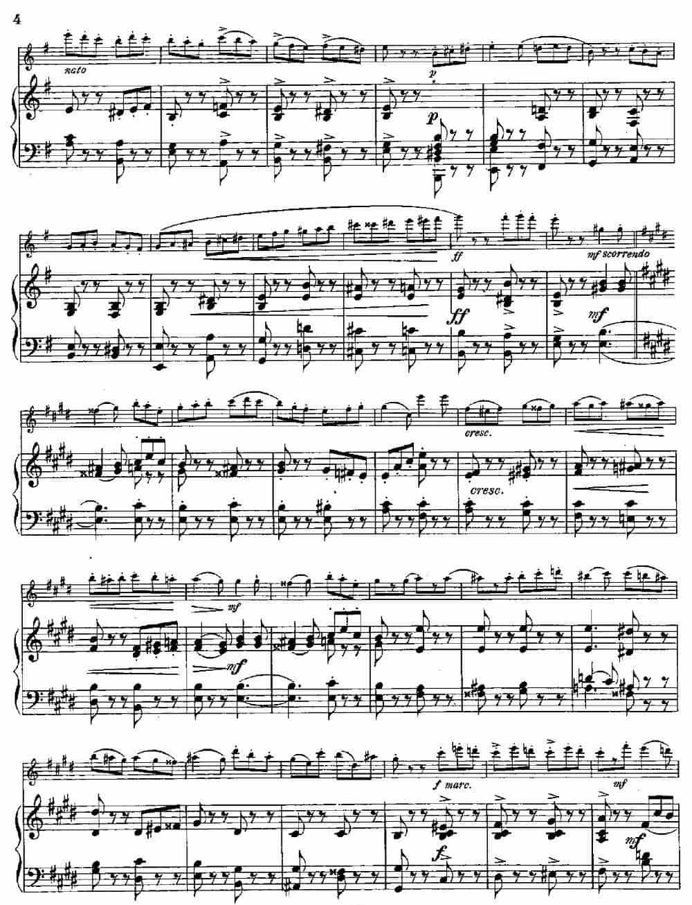 Tarantelle（Op.55 No.8）（长笛+钢琴伴奏） 长笛乐谱_第2张