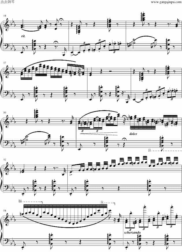 匈牙利狂想曲第9号 钢琴乐谱_第4张